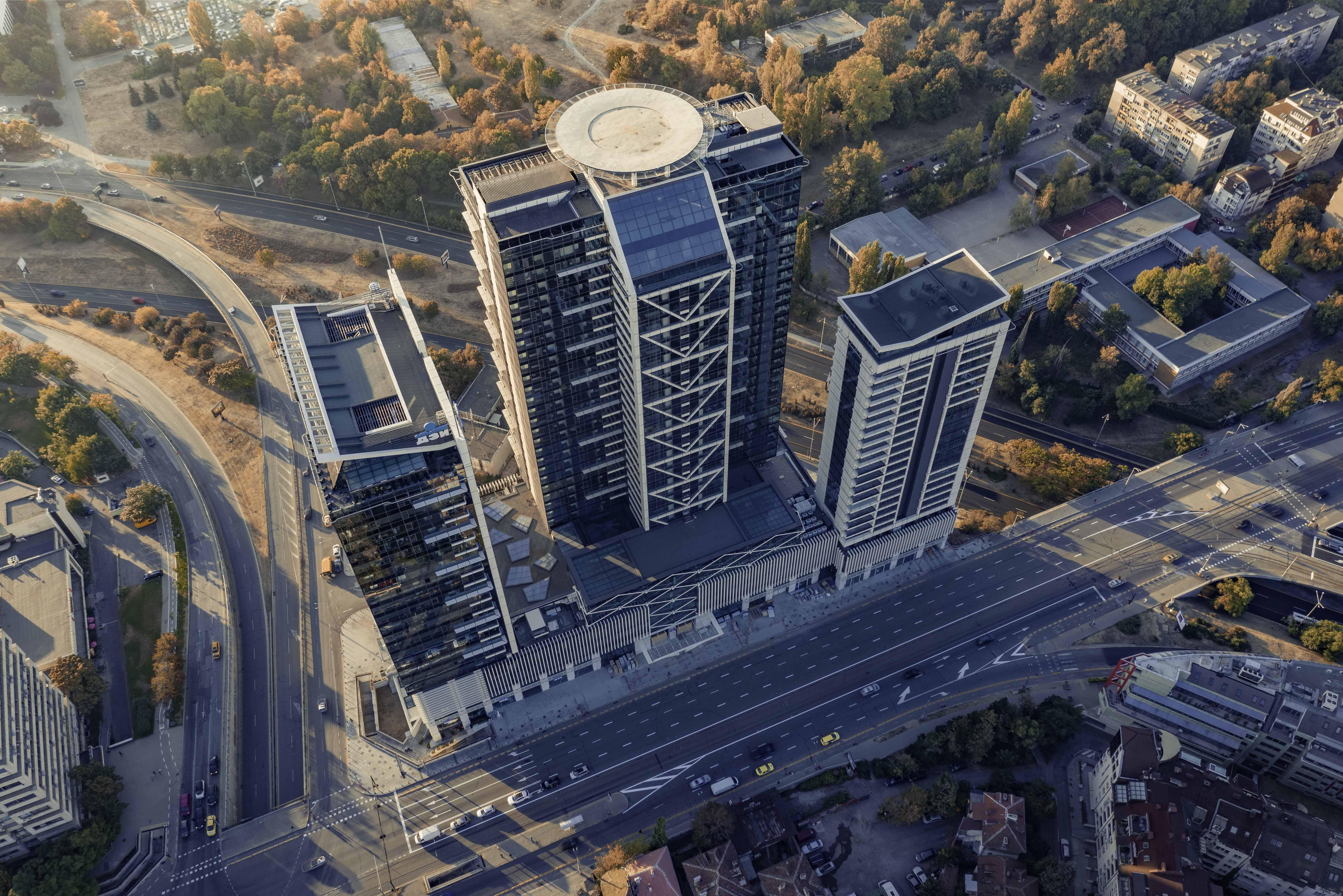 Grand Hotel Millennium 索菲亞 外观 照片 Aerial view of the complex
